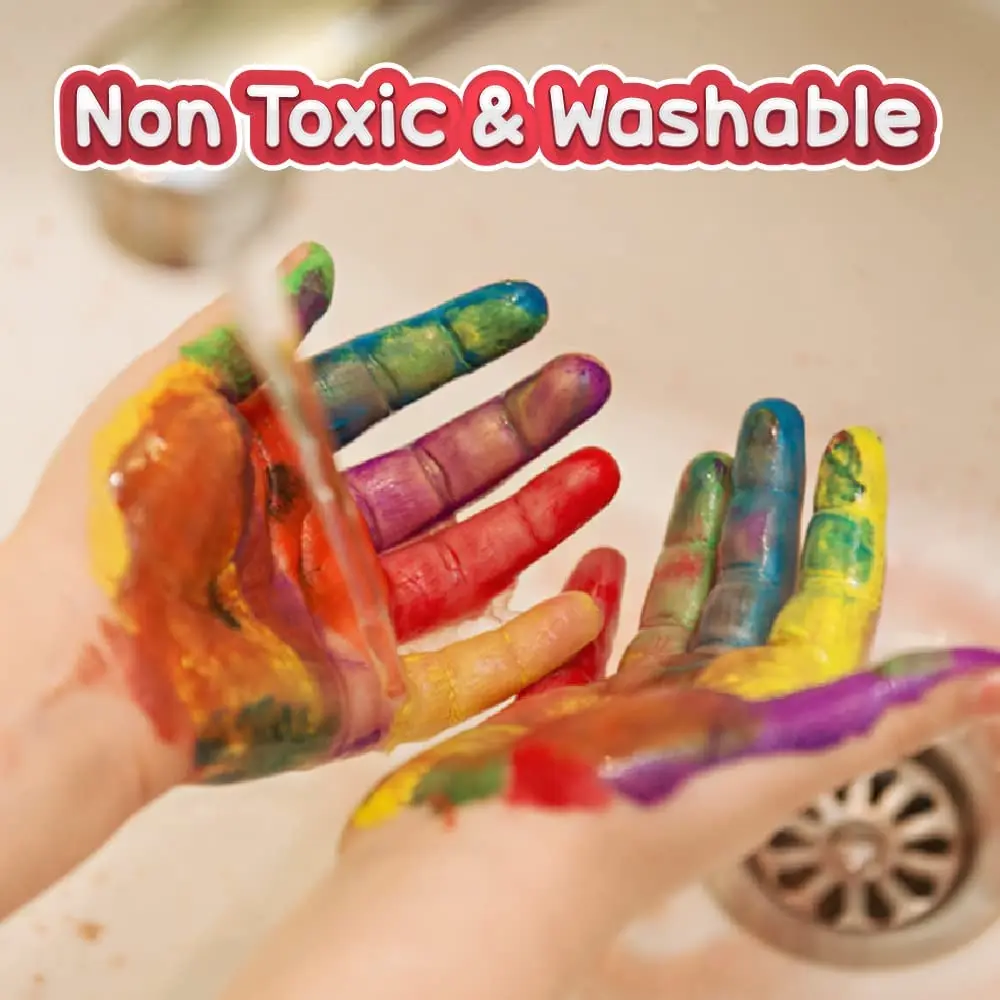 500ML Non-Toxic Washable Finger Paint  For Toddlers and Kids