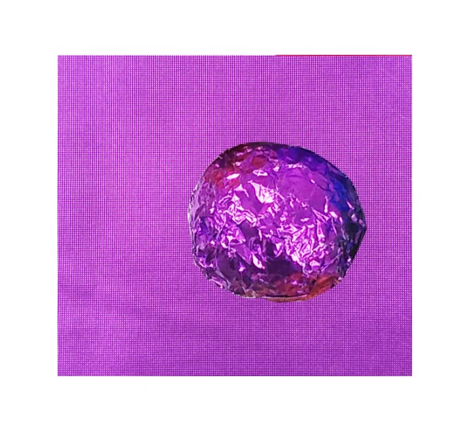 Recyclable Gold-Colored Aluminum Foil Roll Food Grade Candy Wrapper Printed and Coated Soft Packaging