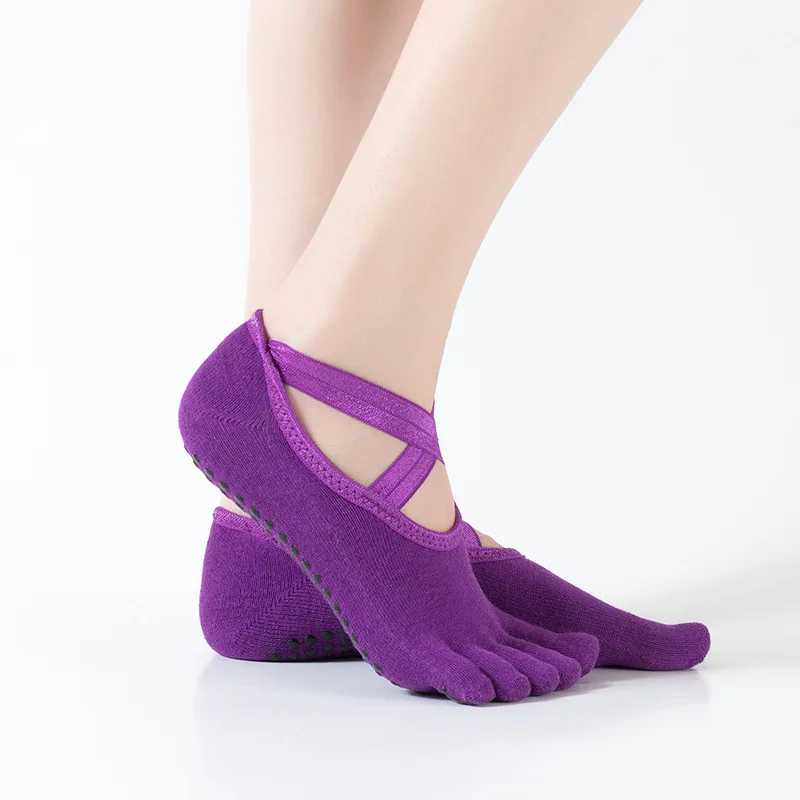 Wholesale Women Yoga Gym Dance Sport Exercise Cotton  Yoga Socks