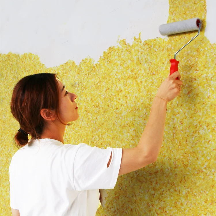 
YaCai silk wallcoating liquid wallpaper wall decoration granite wall coating 