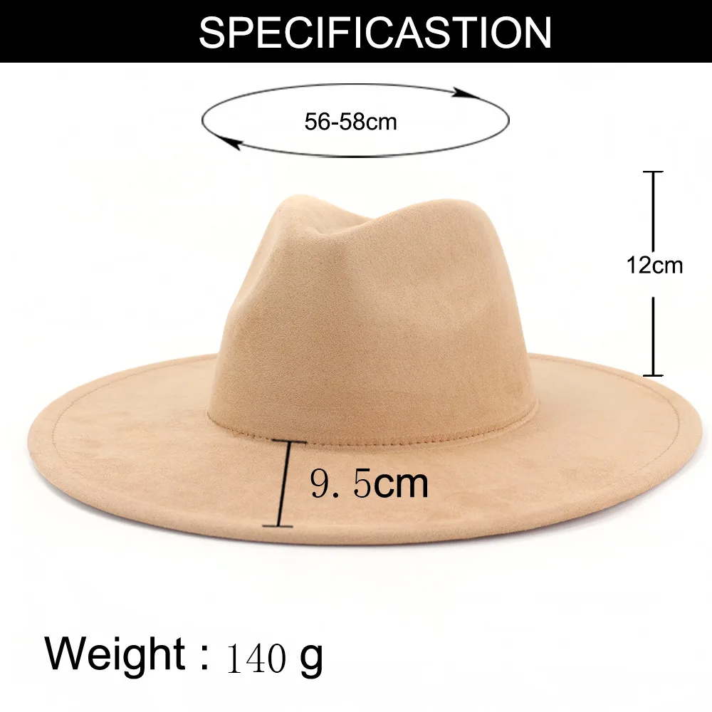 Custom High Quality Wholesale Suede Fedora Hats Unisex visor Jazz bucket hat outdoor Wide brim bucket hat