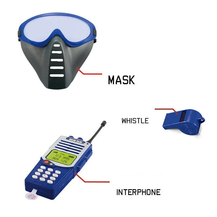 BS Toy Cheap Price Play House Set Toy Kids SWAT Clothes and Equipment Kit Toys For Sale