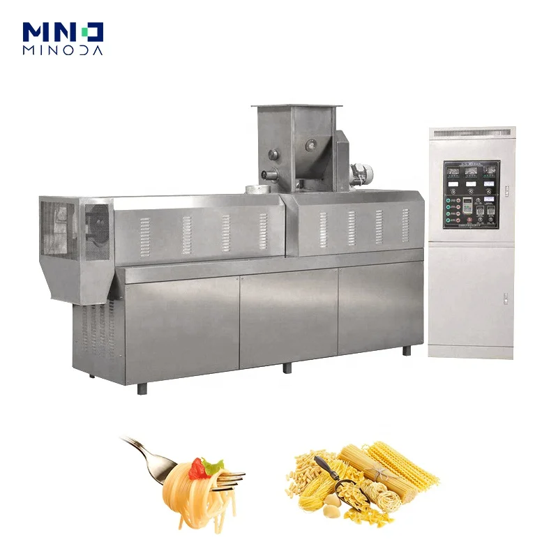 Hot Sales Custom Stainless Steel Single Twin Screw Extruder 300kg/h Short Cut Spaghetti Pasta Macaroni Food Extruder