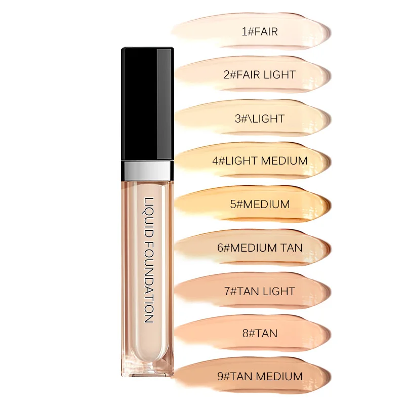 Natural Cosmetics Manufacturers Custom OEM Long Lasting Waterproof Natural Concealer Face Private Label Liquid Foundation