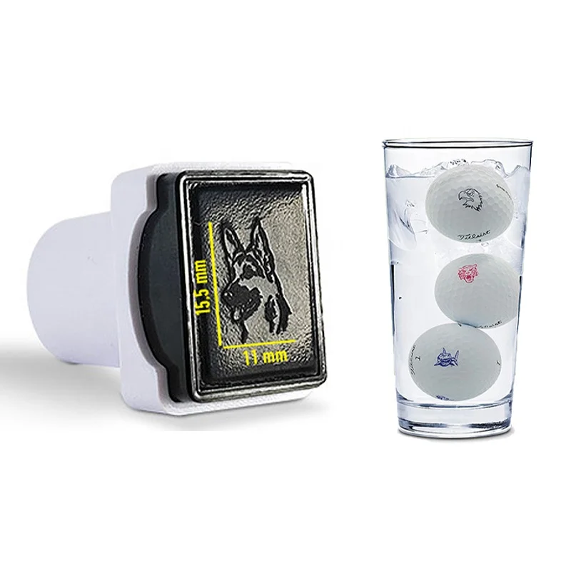 High quality Custom logo golf ball stamper creating large personalized mark on golf balls