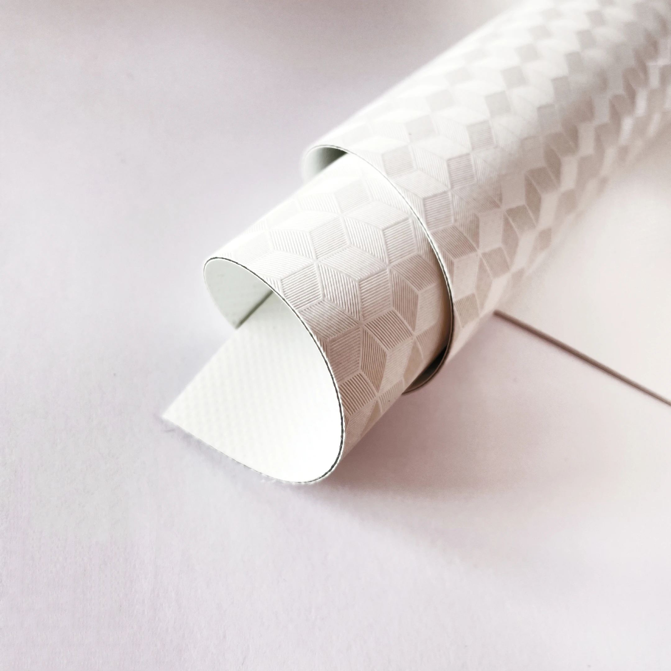 White  850g/m2 1000*1000D 23*23  blockout and double lacquered 100% polyester  3D pvc coated fabric  for shades