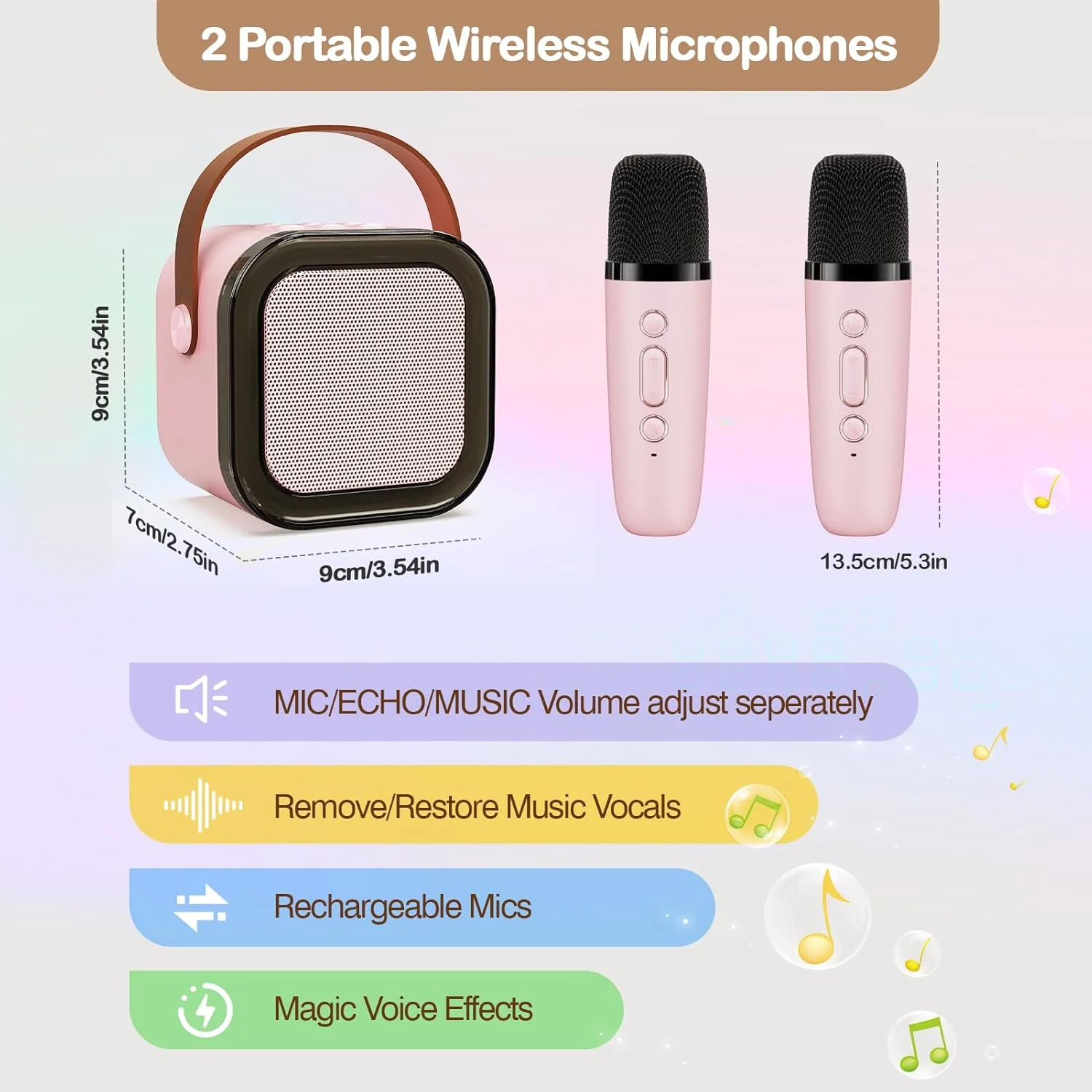 Мл оптовый микрофон портативный Bluetooth динамик с беспроводным микрофоном караоке для детей