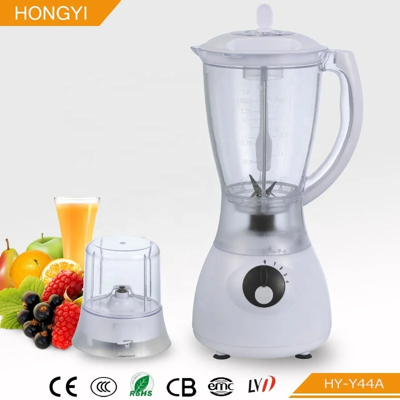 1500ml electric stand plastic juicer mixer with grinder mill for home using