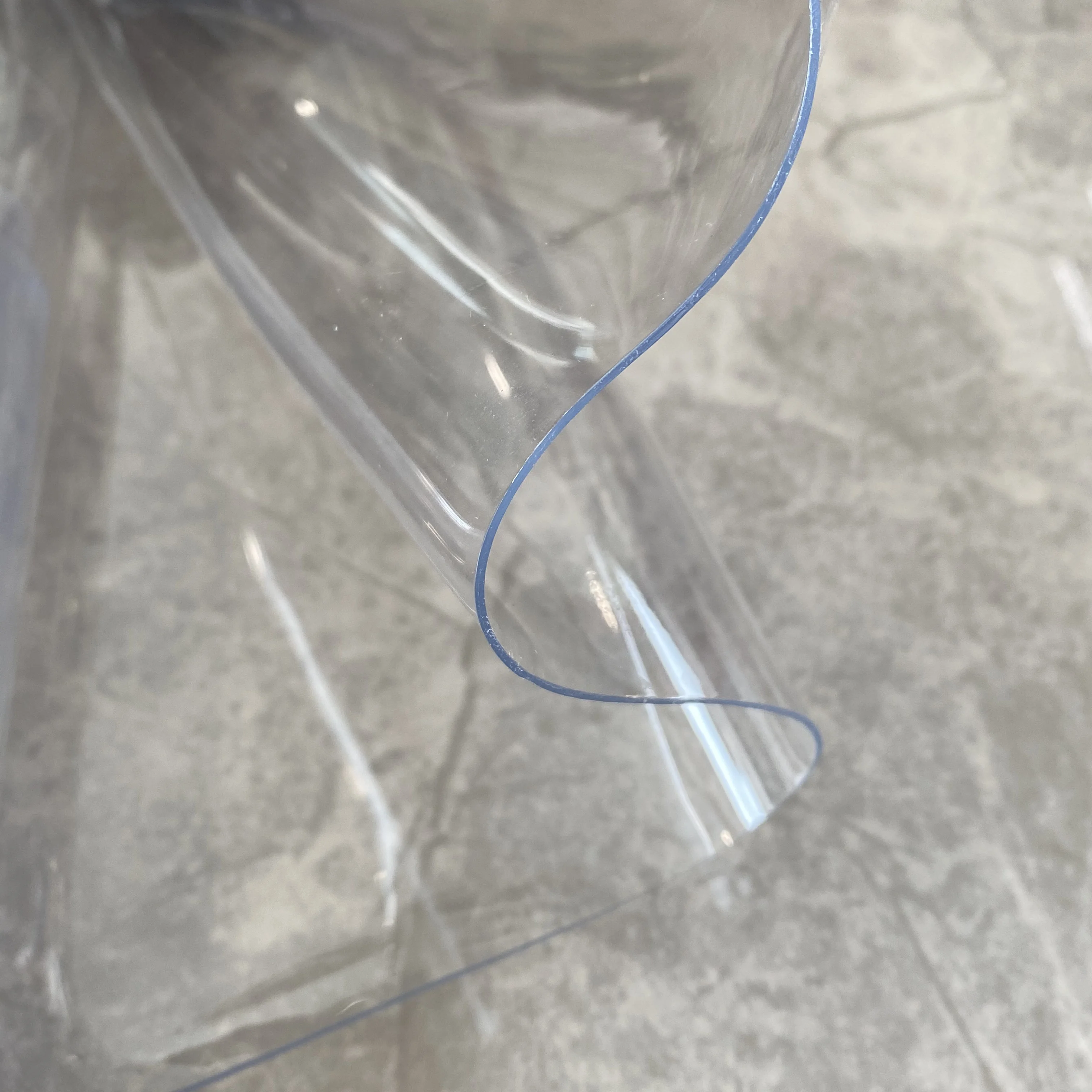 High quality pvc vinyl transparent rolls super clear film 0.15-1.0mm waterproof quick-dry wind proof for Table cover boat window