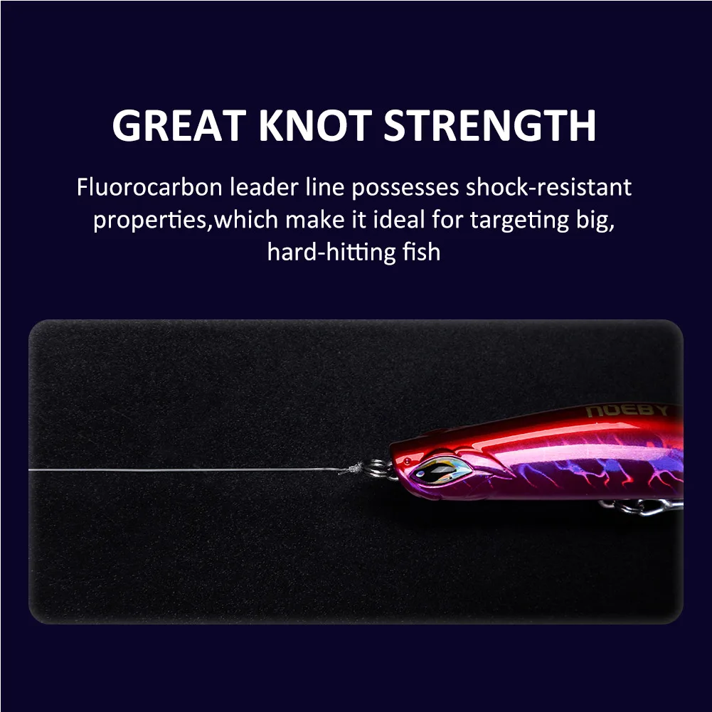 NOEBY FISHING Japan silk 100% fluorocarbon leader guide line