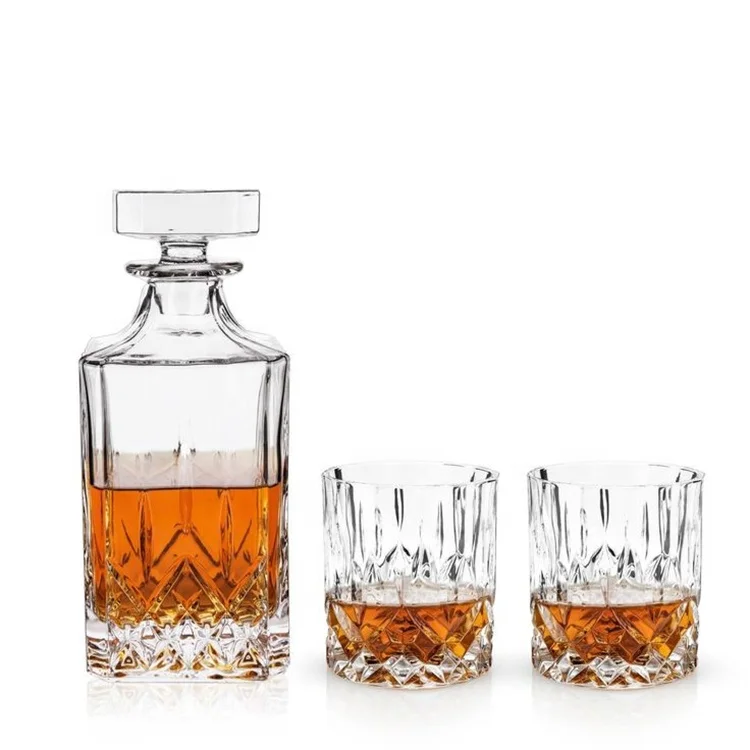 Factory price direct sale 280ml custom logo vertical stripe whiskey glasses colorful whiskey glasses