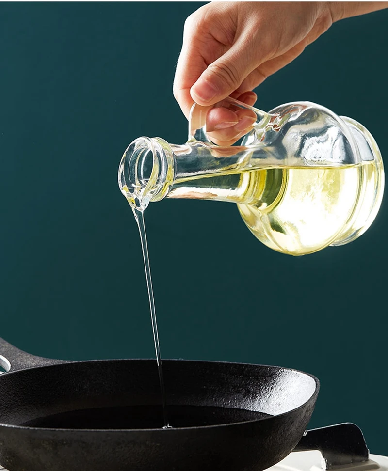 Лидер продаж на Amazon, набор прозрачных бутылок с дозатором, стеклянные бутылки для масла и уксуса