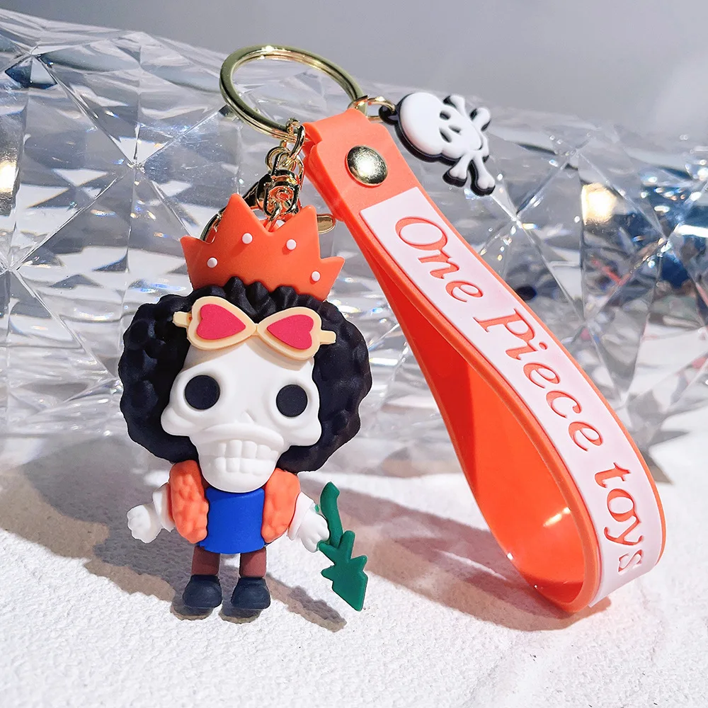 2023 брелок One_x_piece Luffy Mingge Essoron для ключей из известных японских мультипликационных 3D-персонажей ПВХ