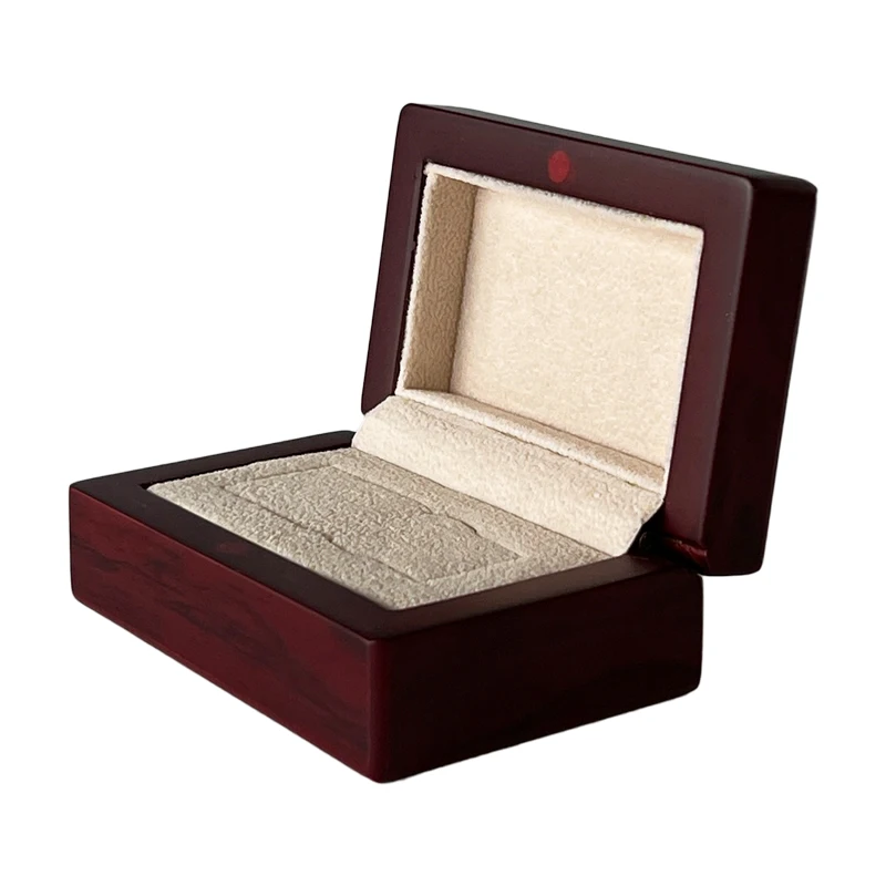 Luxury Custom Logo Solid Wood Small Single Bottle Wooden Essential Oil Box