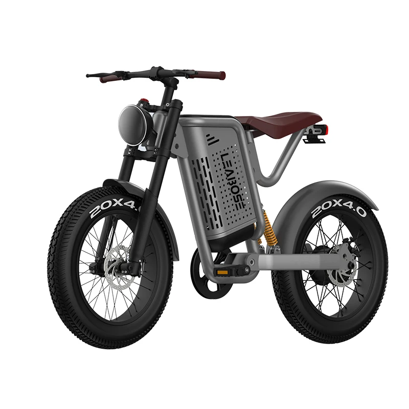 Wholesale 48V 750W 1000W double disc brake e bike Full Suspension fatbike v20 ebike Dirt Mountain Fat Tire Bicycle Electric Bike
