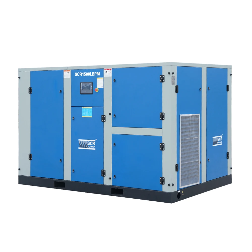 1500CFM 5bar 132kw permanent magnet silent screw air compressor with PM motor (SCR1500LBPM)