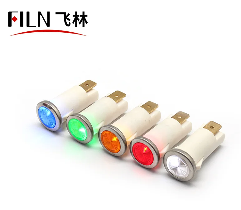 FILN 480V Red LED Equipment Indicator Light with 12.5mm  Indicator Light for Equipment