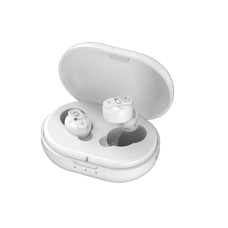 Comfortable Wireless Rechargeable Hearing Aid with Convenient Case Seniors Rehabilitation Equipment with Ear Aid Accessories