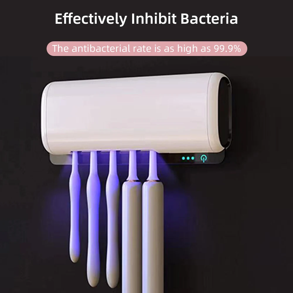 bathroom toothbrush holder toothbrush holder storage uv led light toothbrush holder
