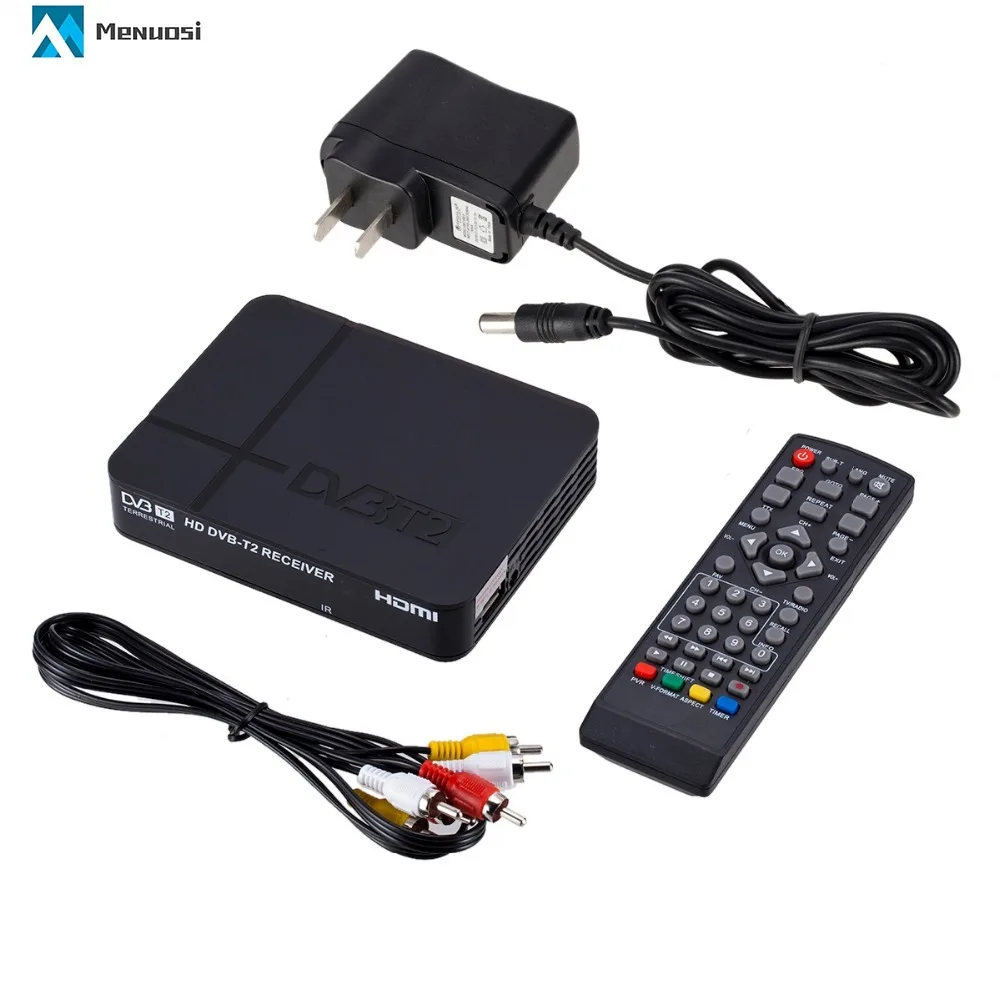 1080P  HD EPG PVR K2 DVB-T2 Digital Video Receiver Broadcasting TV Box +Remote