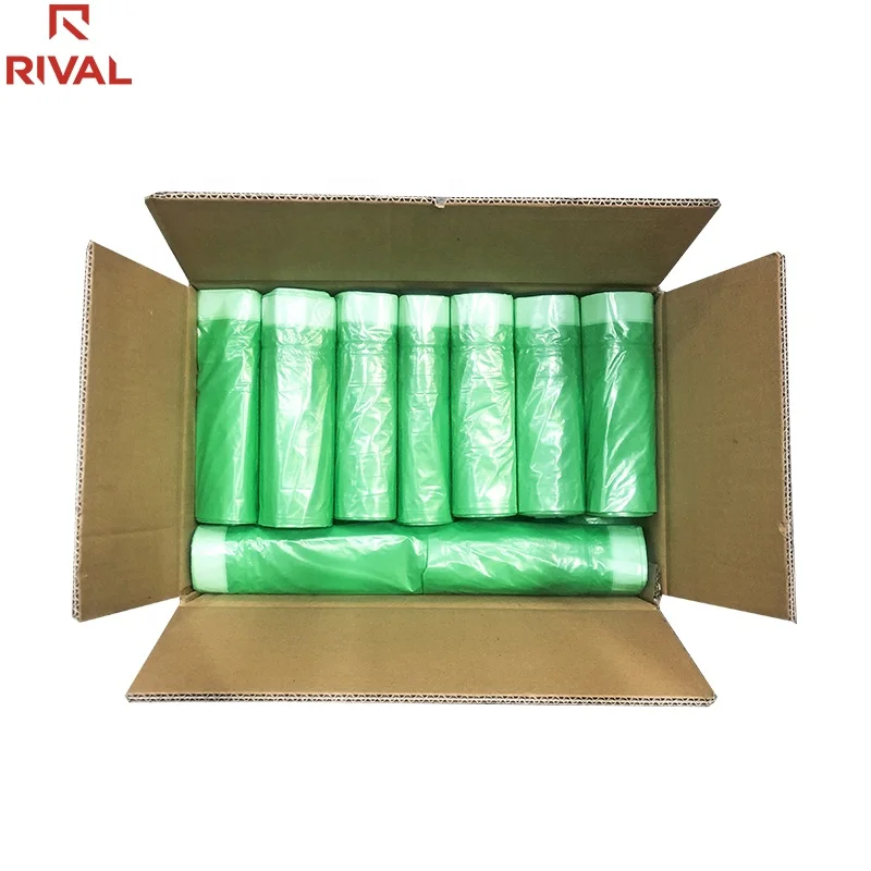 Heavy duty top quality 120 liter biodegradable disposable garbage trash refuse rubbish bags bin liners for wholesale