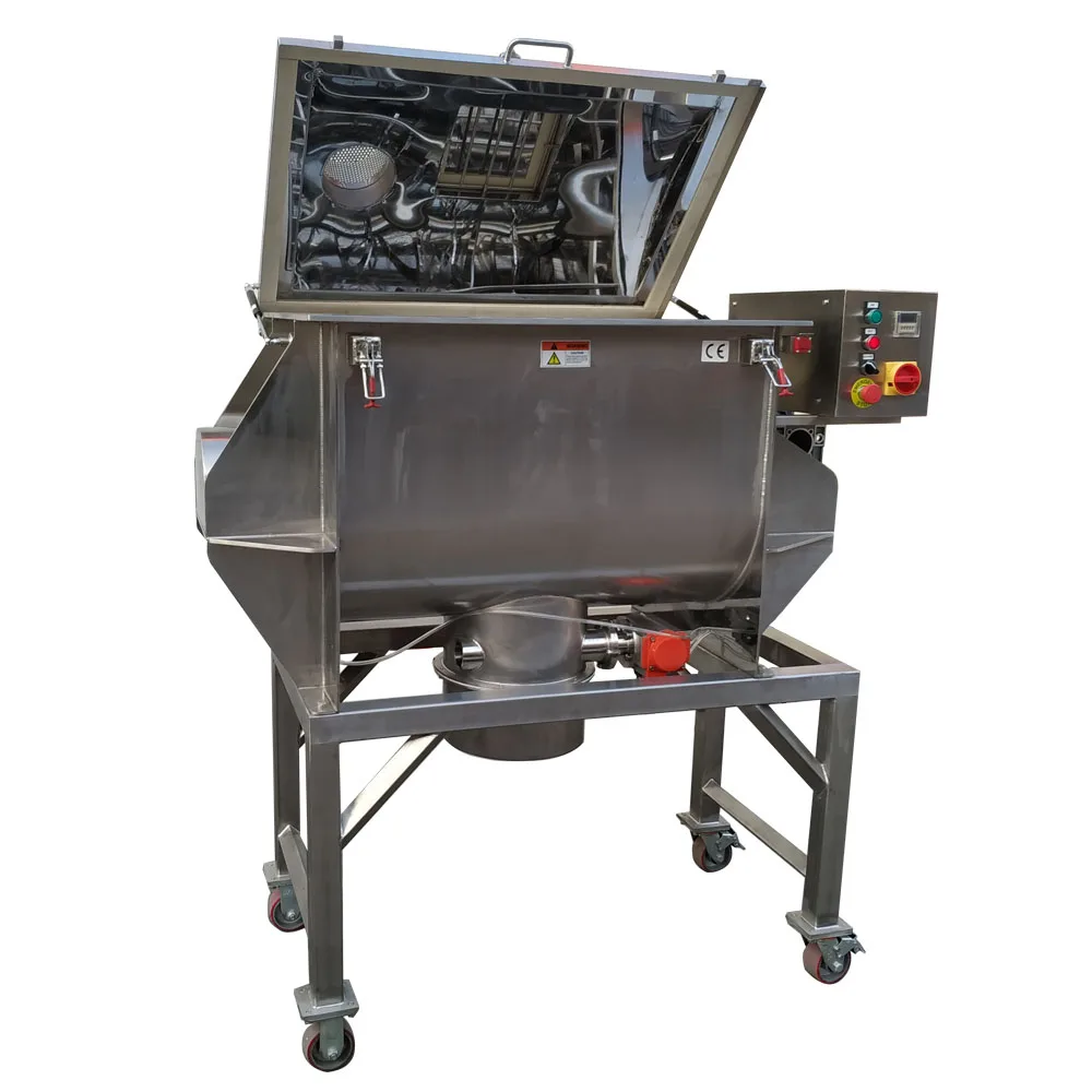 SS 304 Heavy Duty Rice Coffee Tea Powder Food Ribbon Blender Mixing Blending Machine