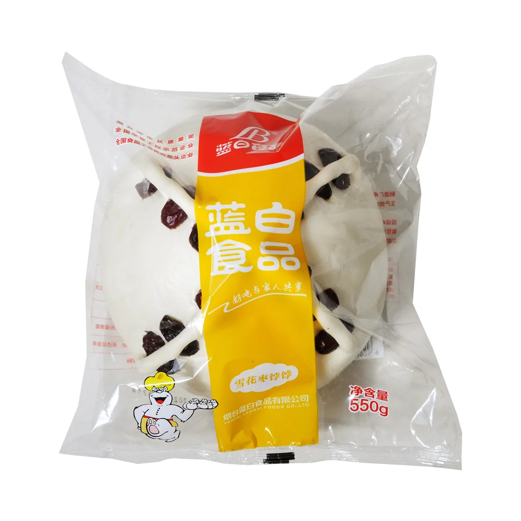 HACCP certificated food Traditional pastry in northern China IQF Bun Premade Bun Jujube steamed bun