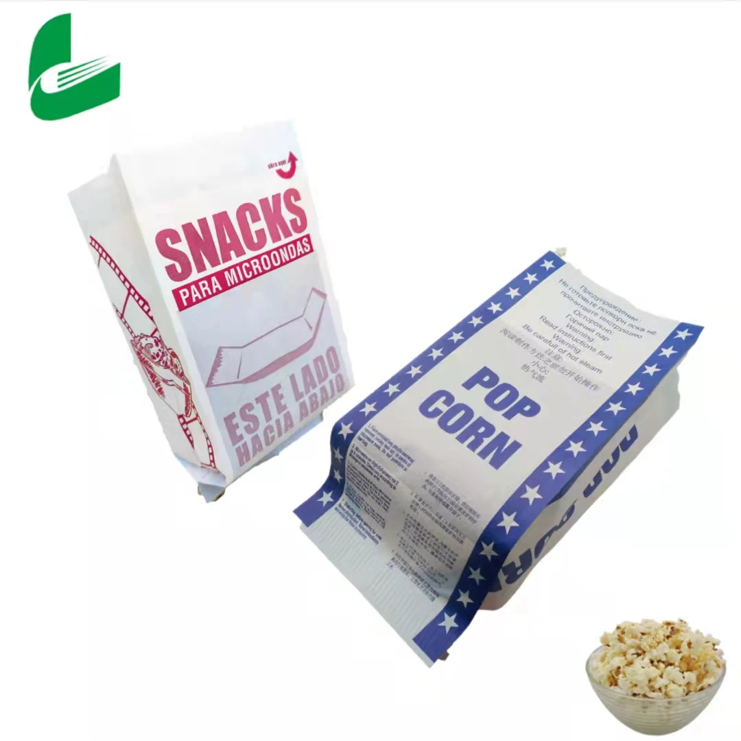 Huafeng One-timeoil-resistant  Microwave packaging  popcorn paper bags