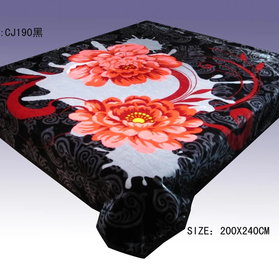 Tender touch super soft animal tiger single sided spain mink blanket