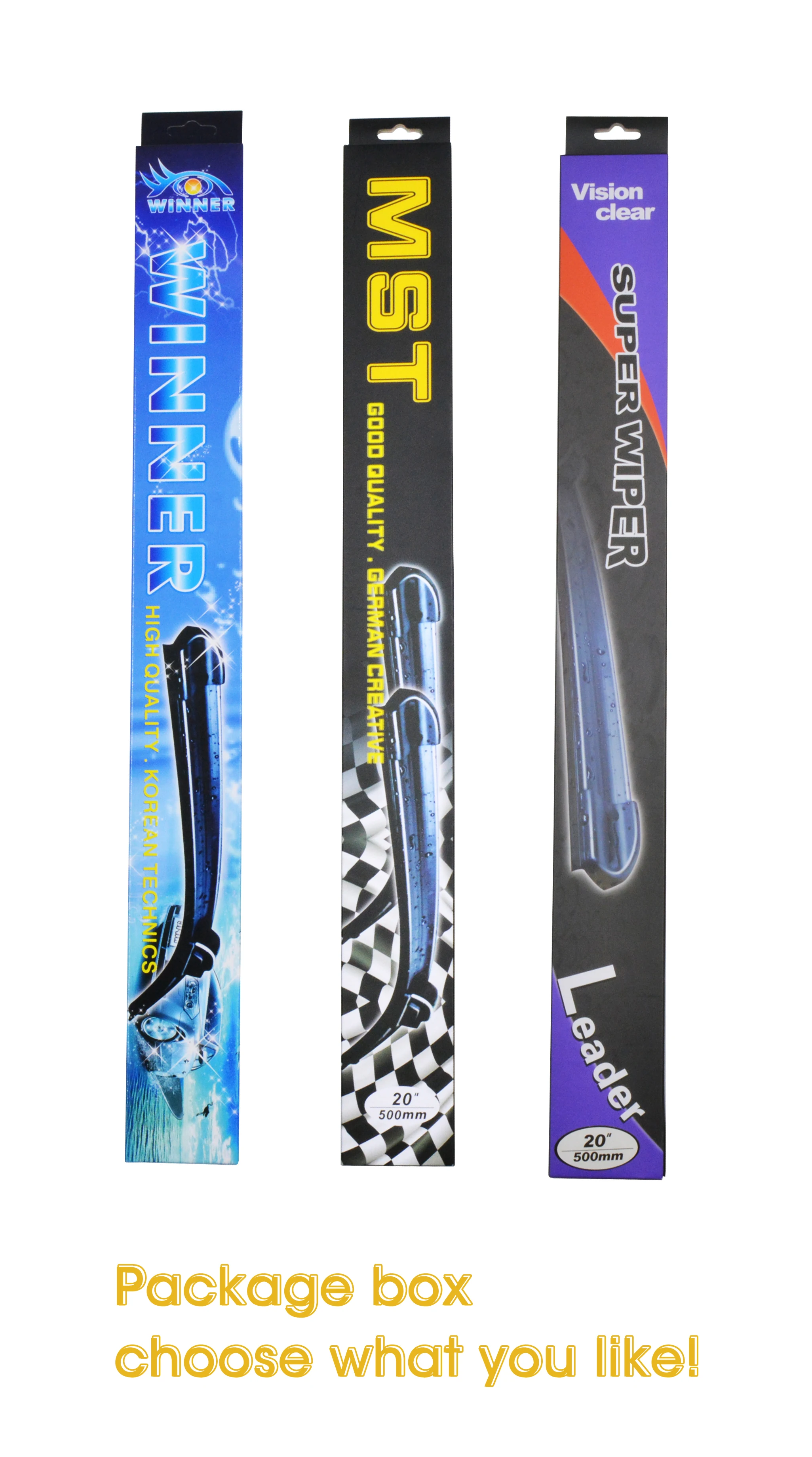 CLWIPER Accepted Customized Universal Soft Wiper Blade For 95% Universal Cars