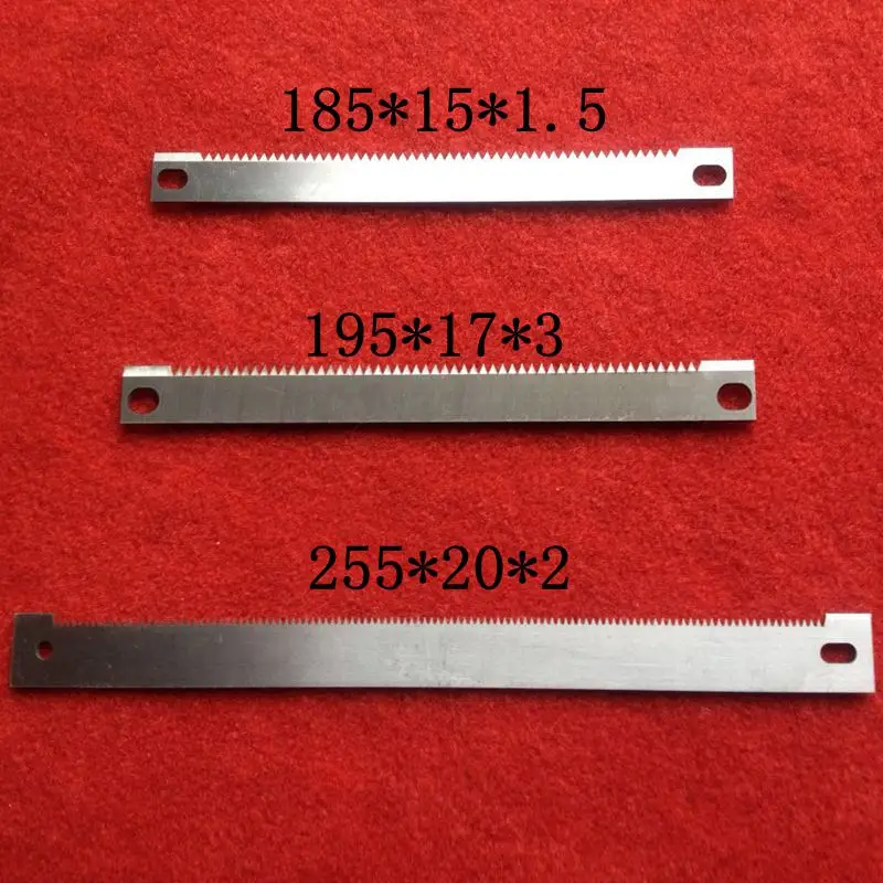 Serrated blade, thin-film plastic tooth-shaped cutting blade, high-speed steel material serrated long knife