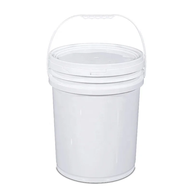 16L JFPC Manufacturer Plastic Bucket Drum Pails Container with Holder and Lid for Battery Zinc Powder Top OEM Color Printing