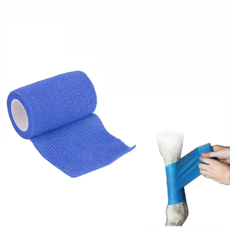 Nonwoven Elastic Self Adhesive Horse Care Products Colored Hoof Leg Vet Wrap Horse leg Cohesive Bandage