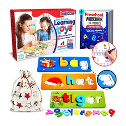 2022 Hot on Amazon Wooden spelling word game English learning flash card  English teaching aids for children to learn