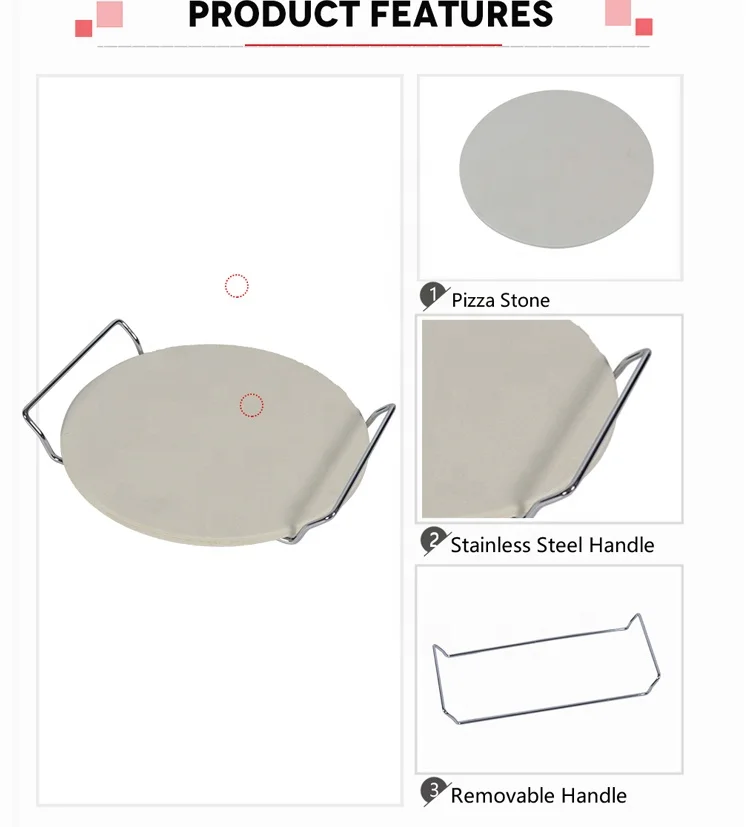 Roundness Oven Tools Baking Stone Pizza Stone