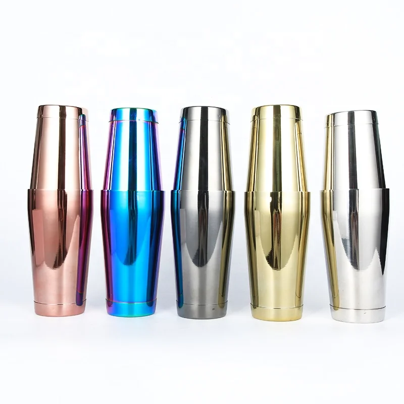 Stainless Steel Cocktail Shaker Mixer Wine Martini Boston Shaker For Bartender Drink Party Bar Tools 750/600ml Cocktail Shaker