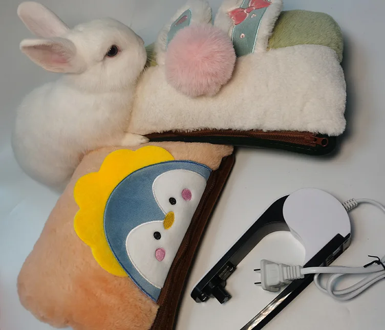 Soft comfortable furry reusable hand warmer rechargeable electric hot water bag