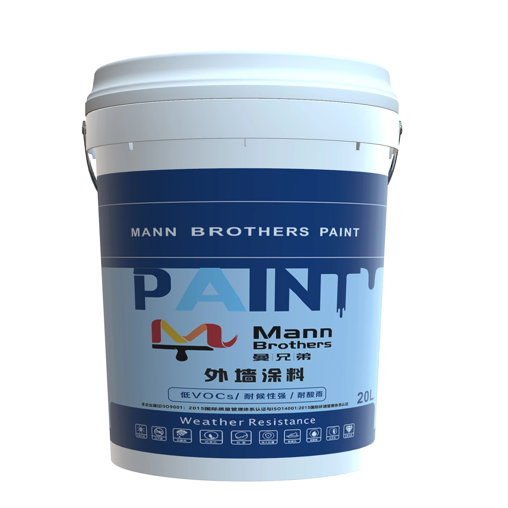House Water Based Acrylic White Emulsion Paint Building Latex Coating Exterior Wall Paint