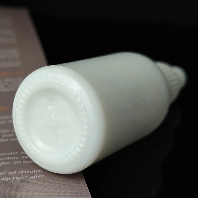 High Quality 120ml 100ml White Opal Glass Essential Oil Serum Bottle with White Plastic Dropper Cosmetics Screen Printed Surface