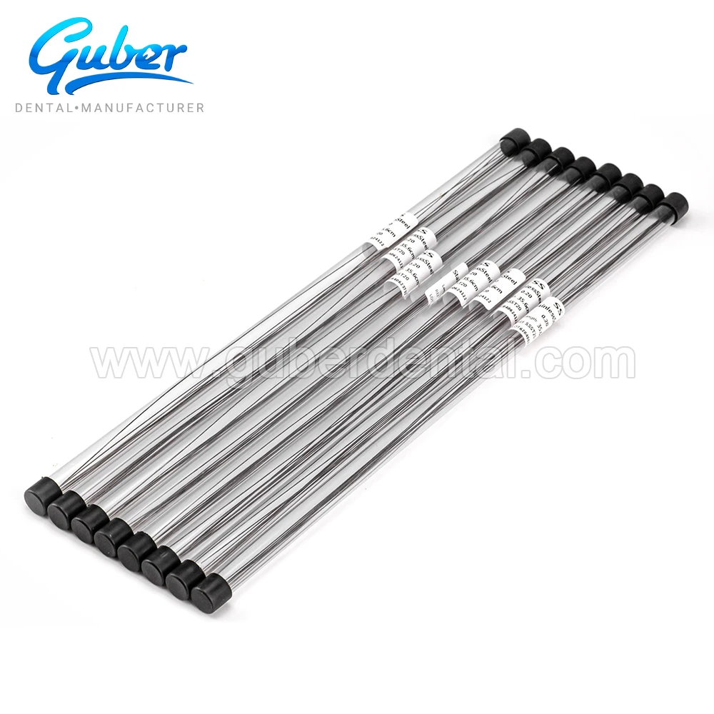 Manufacture Guber stainless steel material niti arch wires orthodontic wire super elastic niti arch wire round