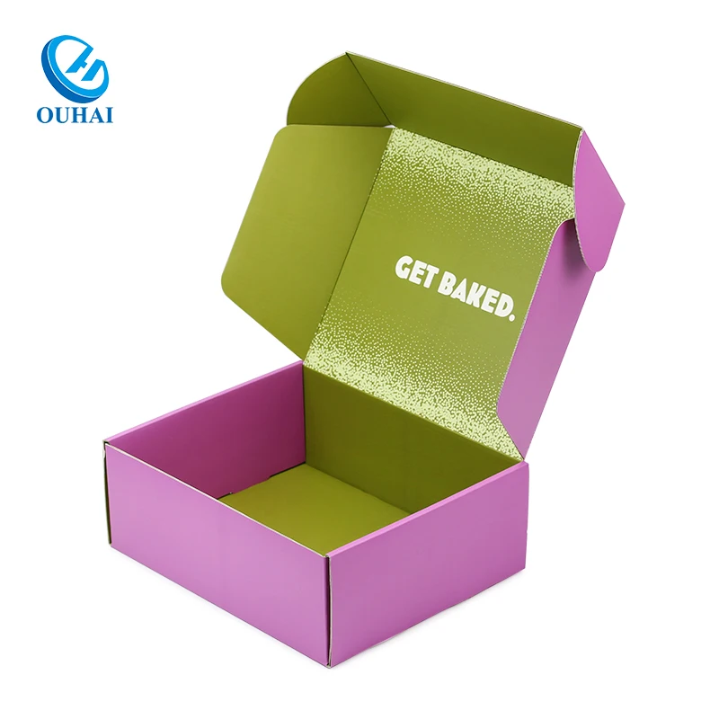 Custom logo and size wholesale kraft corrugated eco-friendly lamination mailer mailing shipping box for shopping promotion