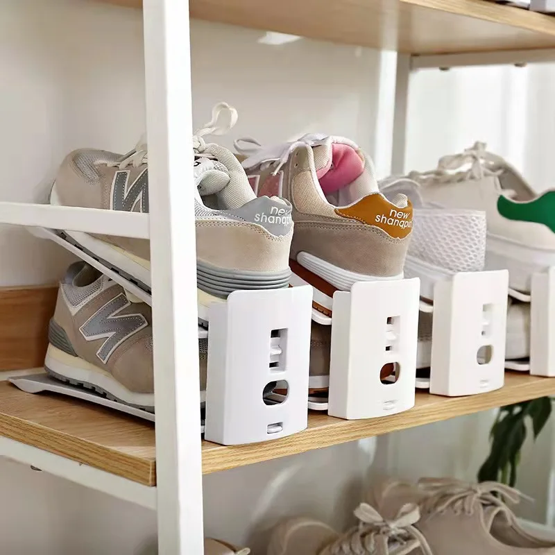 Hot Selling Adjustable Shoe Organizer Footwear Support Slot Space Saving Rack Cabinet for