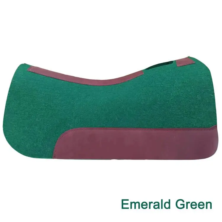 Equestrian Manufacturer Wholesale Suppliers Custom Cheap Thick Best 100% Wool Felt Western Contoured horse saddle pad
