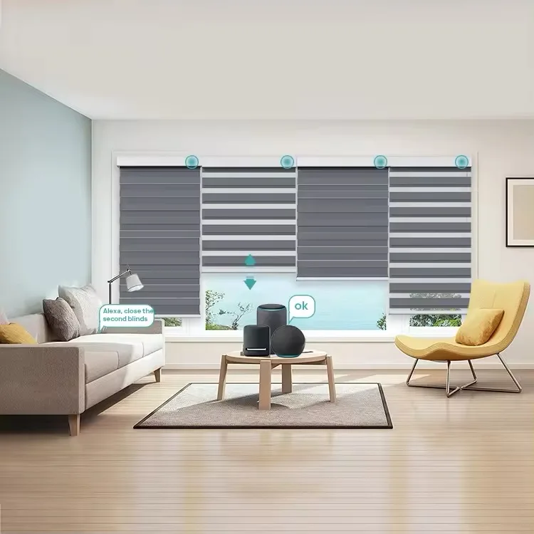 Оптовая продажа без перфорации световая занавеска для спальни Офисная изоляция интеллектуальная лифта