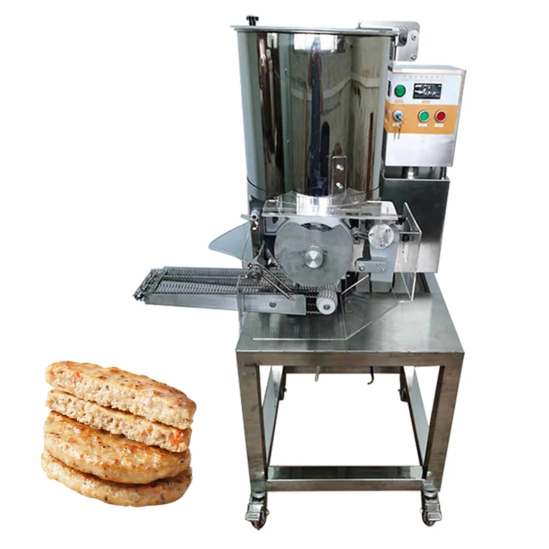 Automatic burger patty forming machine meat pie making machine cutlet nugget making machine