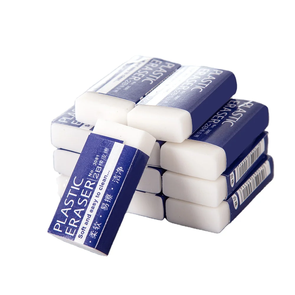 white 2B Rectangular eraser Multiple sizes  clean without leaving traces soft Eraser