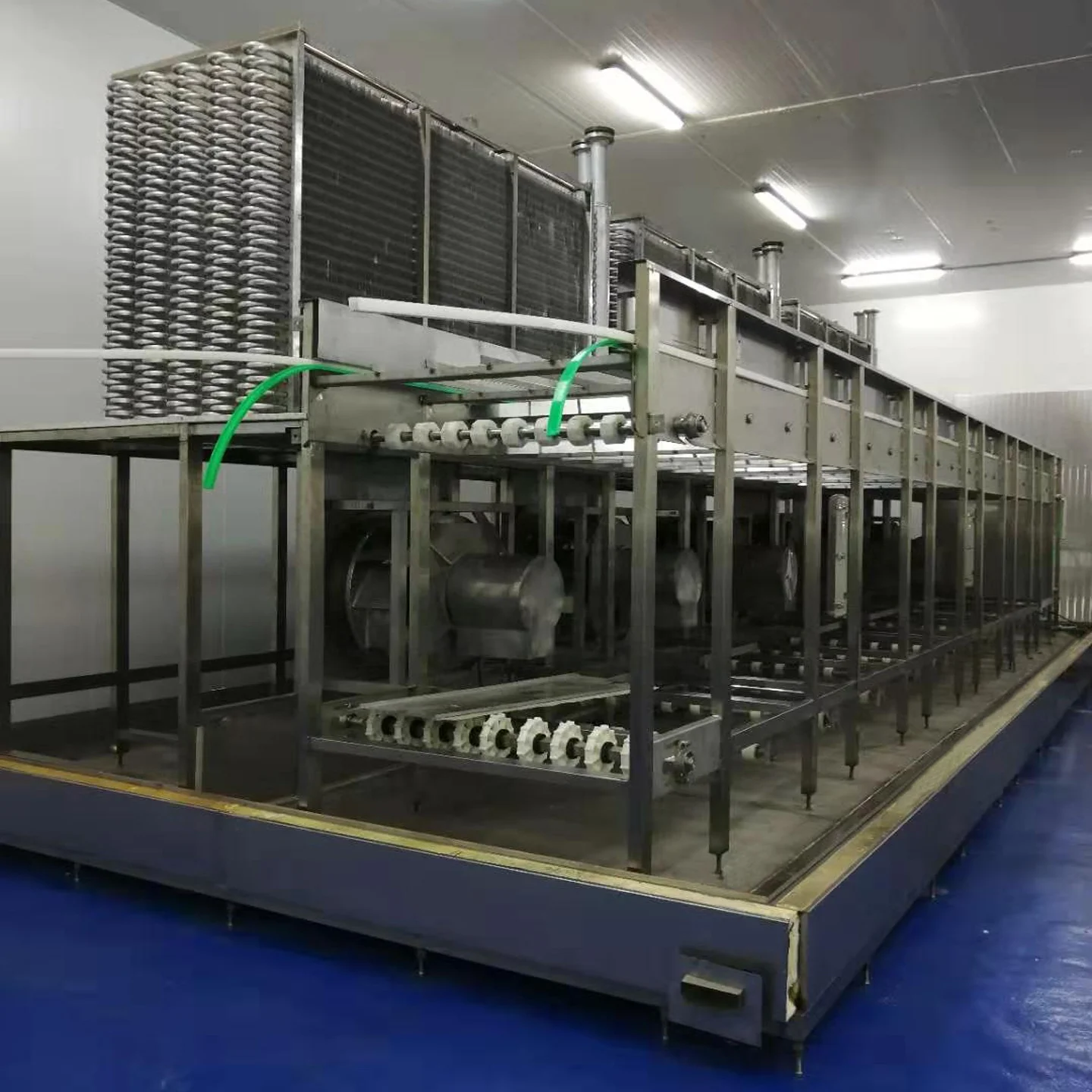 500kg/h Customized IQF Frozen Fruit and Vegetable/Food Quick Tunnel Freezing Machine/Fluidized Bed Freezer