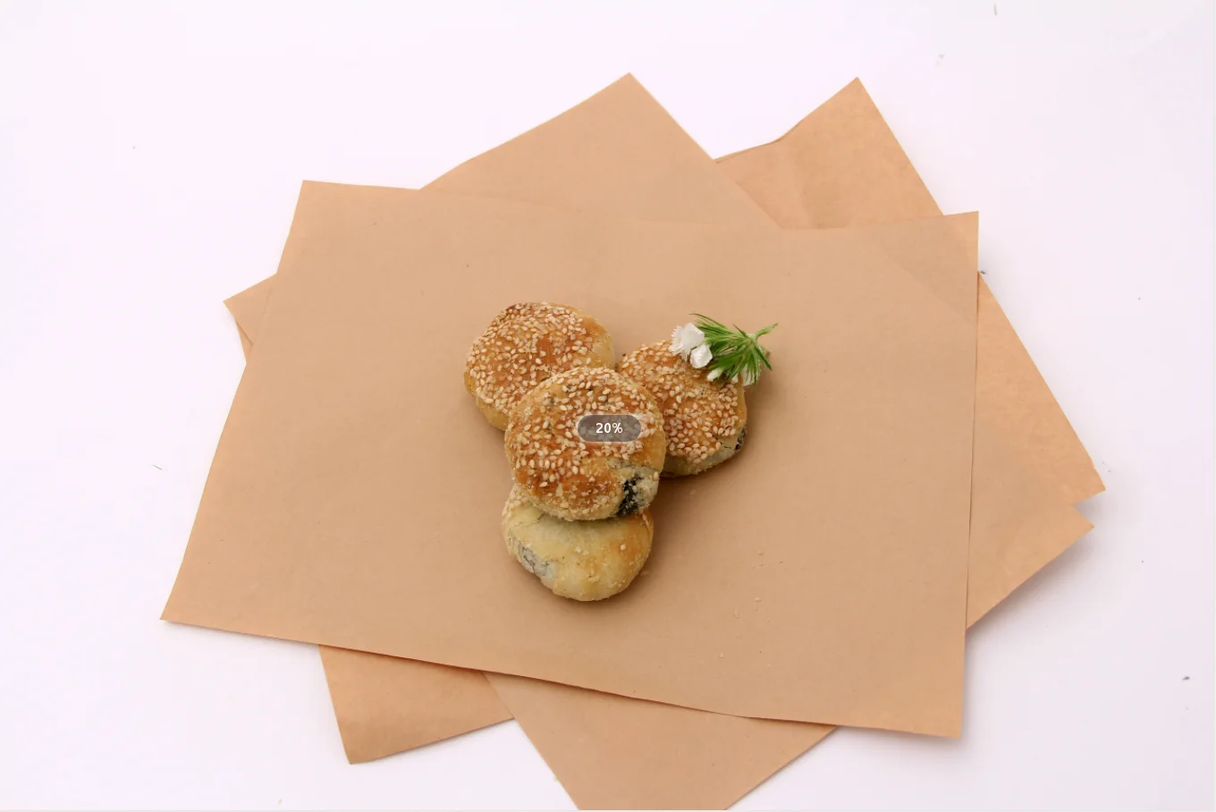 
Food Grade Packaging Bamboo Fiber Kraft Paper 