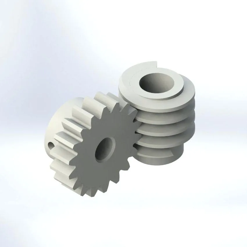 
Custom Plastic Zero Backlash Worm Gear and Shaft for Strong Arm System 
