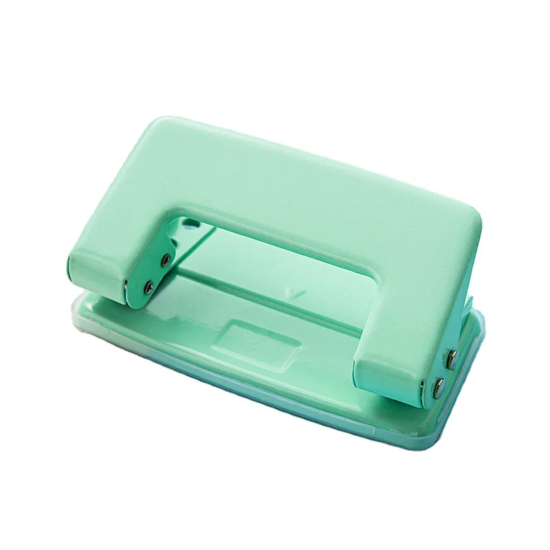Red High Quality Paper Hole Punch Machine Small Double Hole Punch 6Mm Round Manual Punch Office Binder